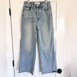 Aritzia Denim Forum Farrah Wide Leg High Rise Jean